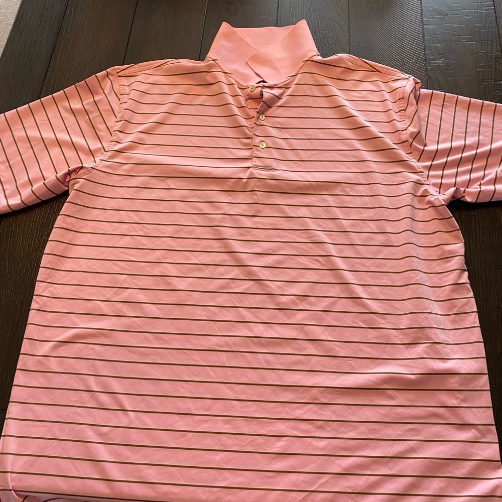 Pink Striped Polo Shirt